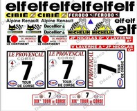 kit déco alpine tour corse 1975